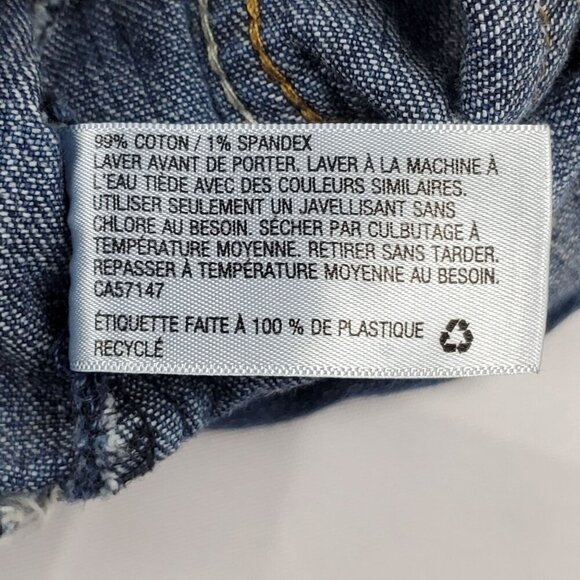 VTG Genuine Kids By OshKosh Girls 4T Denim Jean Jacket Southwestern Ruffle Hem - Picture 10 of 12